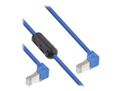 INLINE - Patchkabel 2-seitig unten gewinkelt mit Ferrit - S/FTP - Cat.6 - PVC - 1,6m