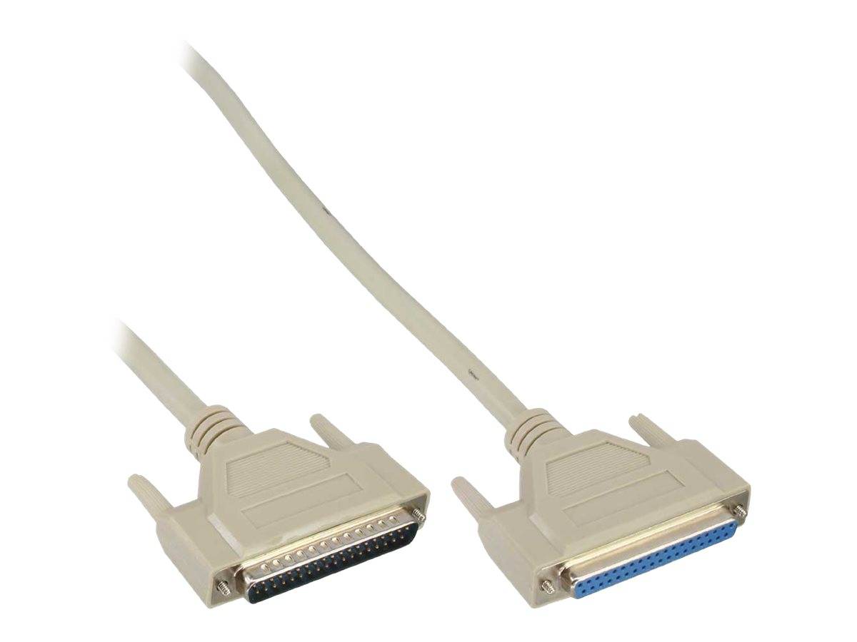 INLINE - Serielle Verlängerung - 37pol Stecker / Buchse - 1:1 belegt - 1m