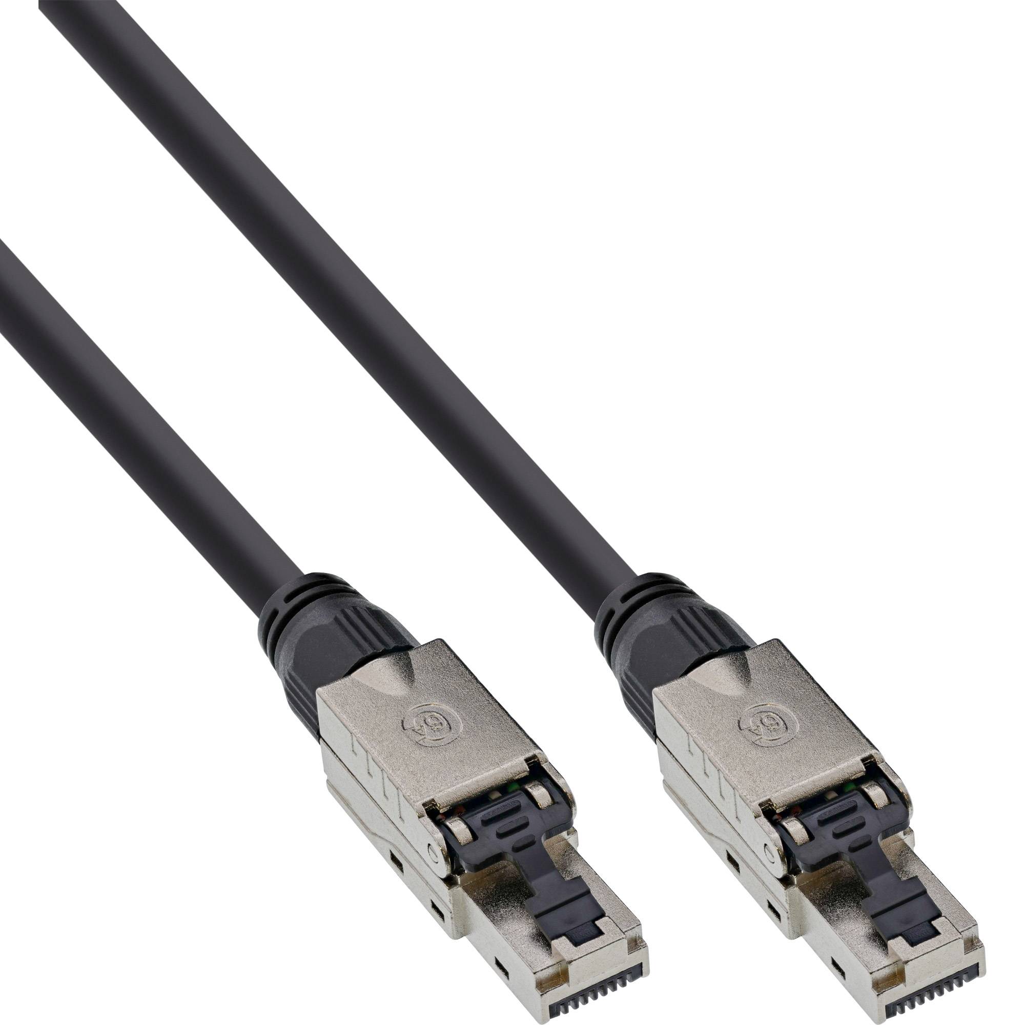 INLINE - Patchkabel - U/UTP - Cat.6A - halogenfrei - AWG23 Kupfer - schwarz - 30m