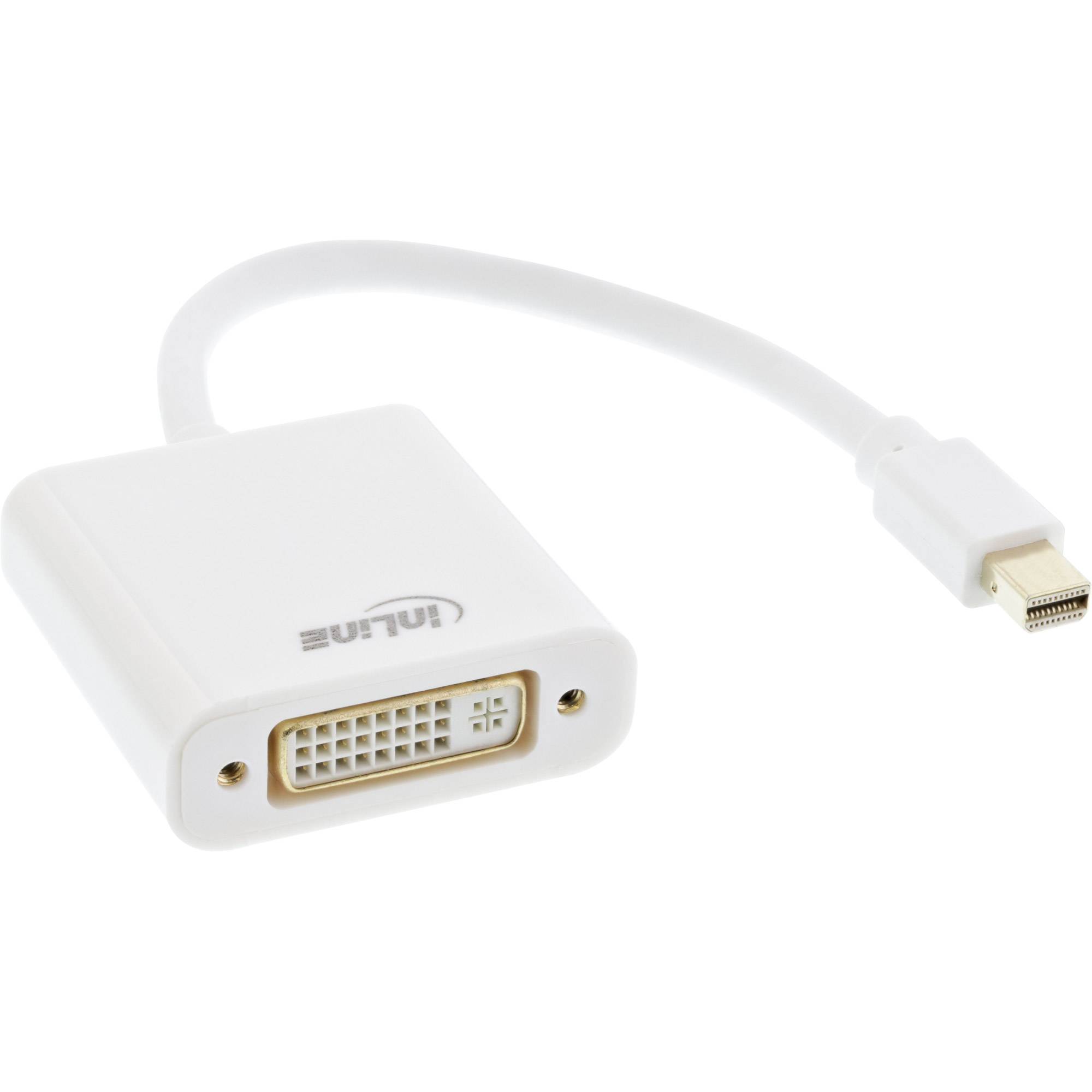 INLINE - Mini DisplayPort zu DVI Adapter - weiß - 0,15m