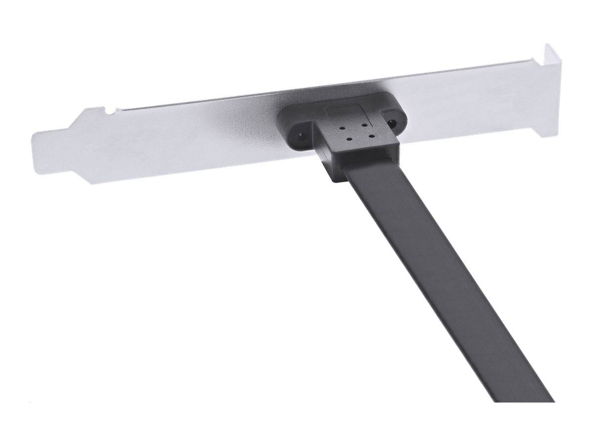 InLine PCI Slotblende - USB-C zu USB 3.2 Frontpanel Key-A intern - 0,5m - 50 cm