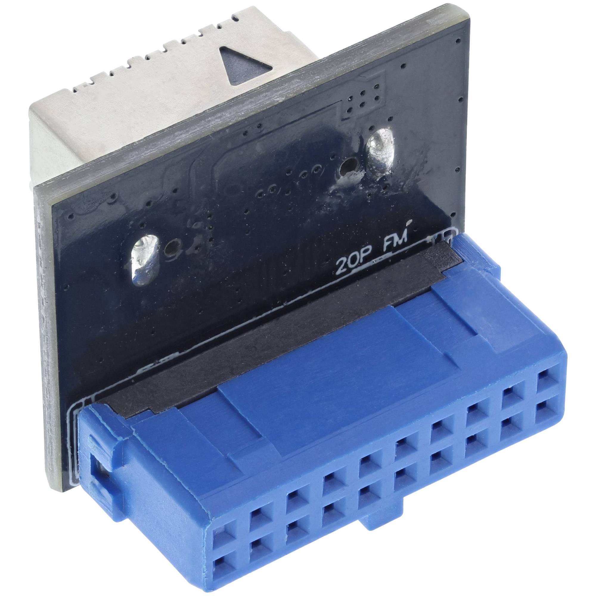 InLine USB 3.0 zu USB 3.1 Frontpanel Key-A Adapter gerade intern - zu 20-poliger