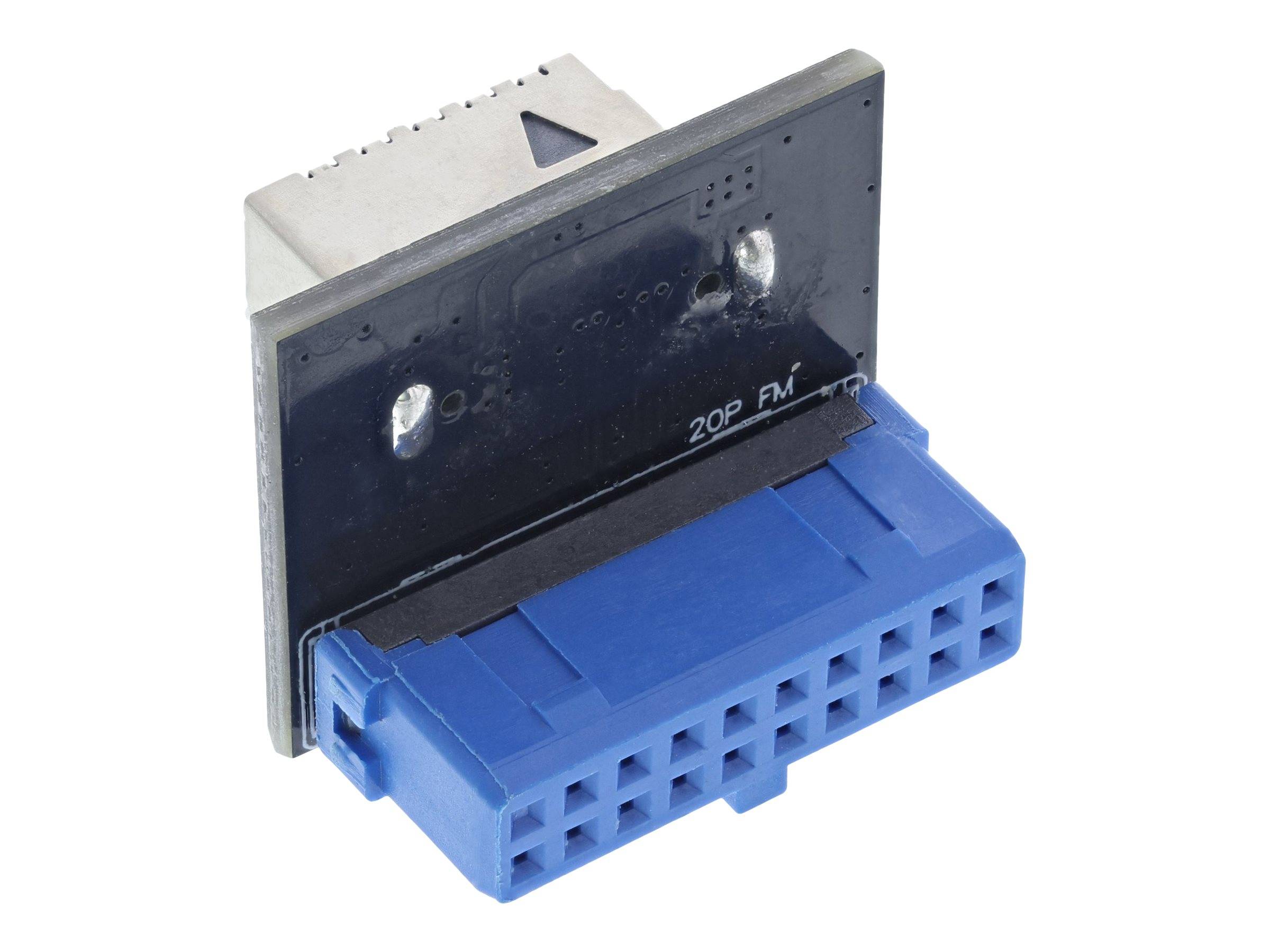 INLINE - USB 3.0 zu USB 3.1 Frontpanel Key-A Adapter gerade intern