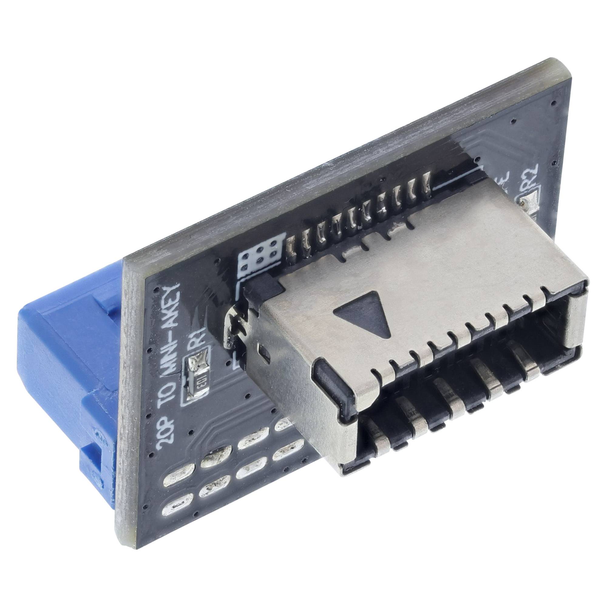 INLINE - USB 3.0 zu USB 3.1 Frontpanel Key-A Adapter gerade intern