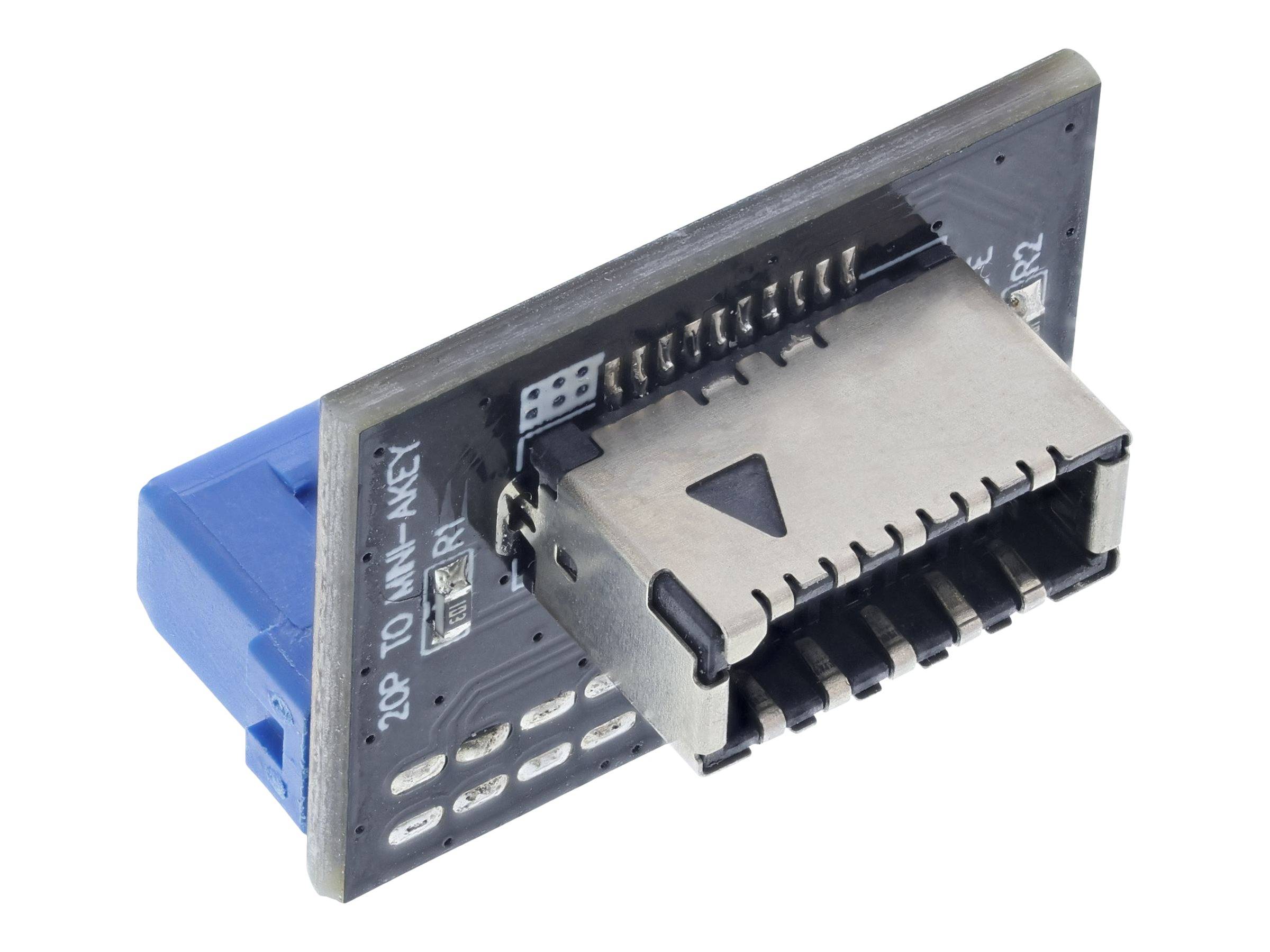 INLINE - USB 3.0 zu USB 3.1 Frontpanel Key-A Adapter gerade intern