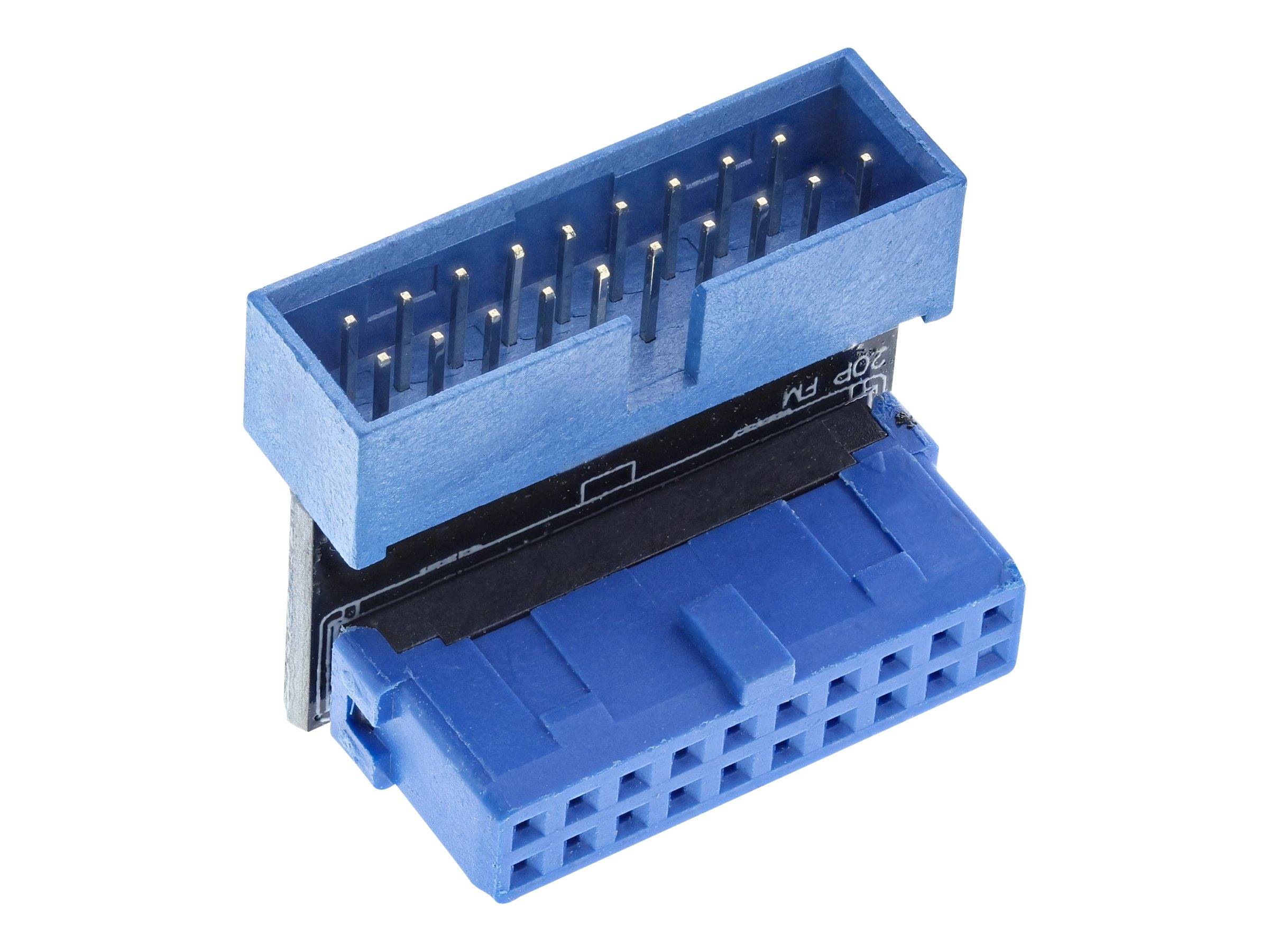 INLINE - USB 3.0 Adapter intern - Pfostenanschluss Stecker/Buchse - unten gewinkelt