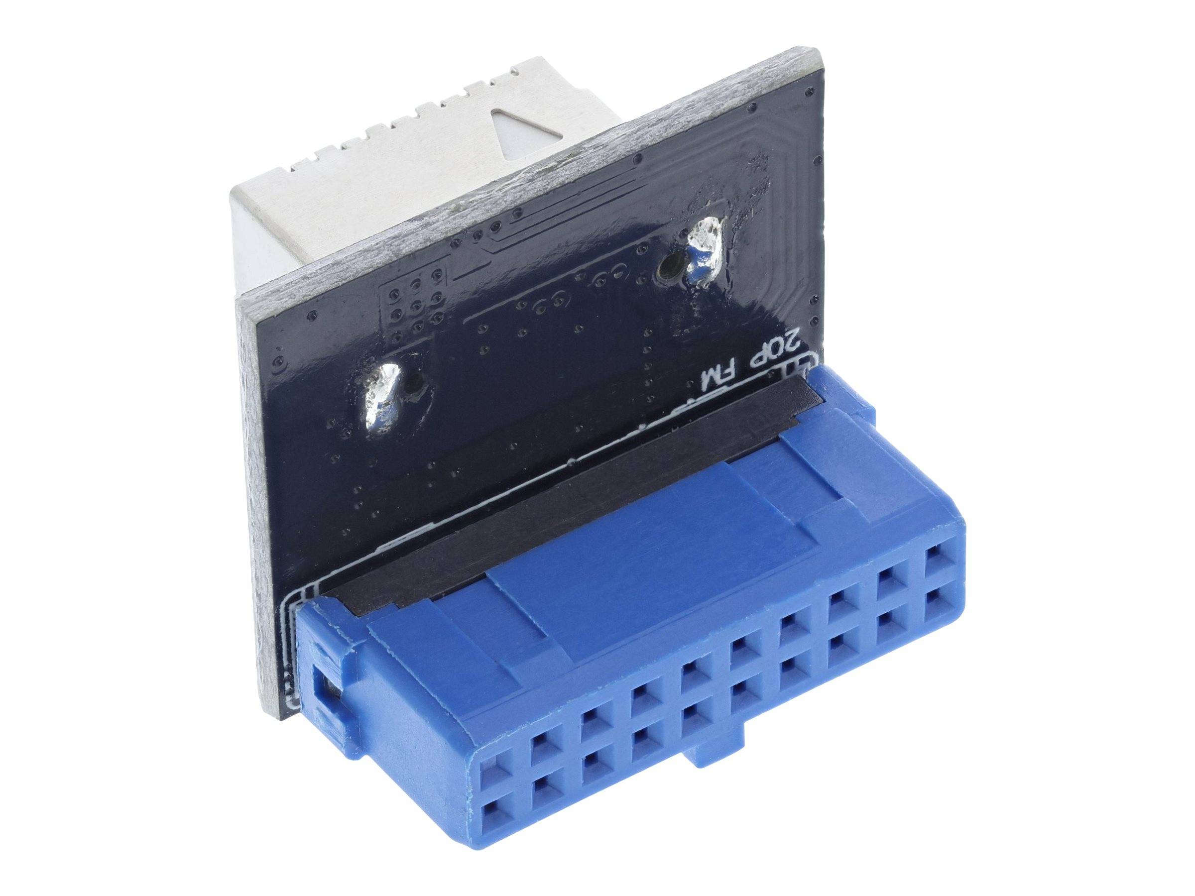 InLine USB 3.0 zu USB 3.1 Frontpanel Key-B Adapter gerade intern - zu 20-poliger