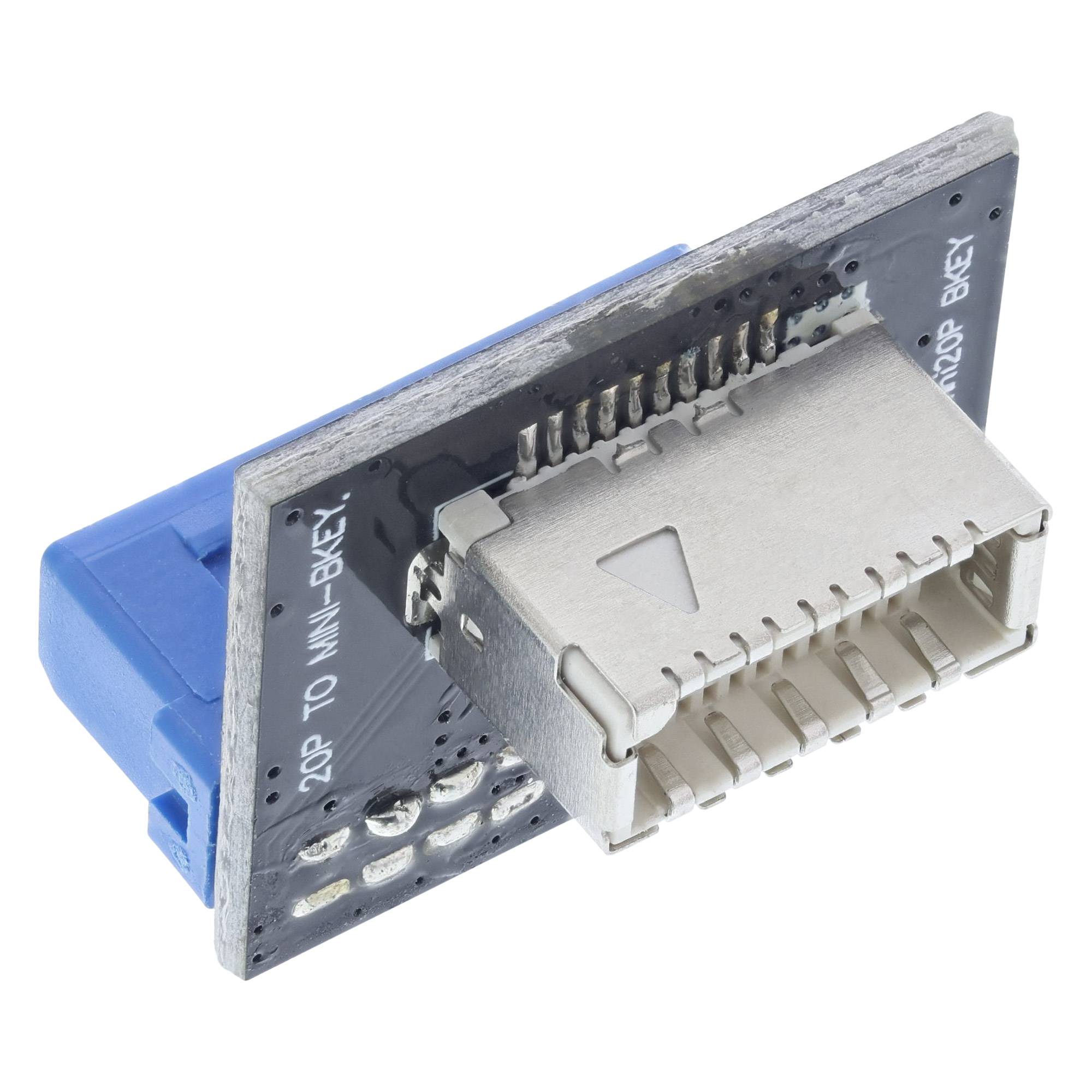 INLINE - USB 3.0 zu USB 3.1 Frontpanel Key-B Adapter gerade intern
