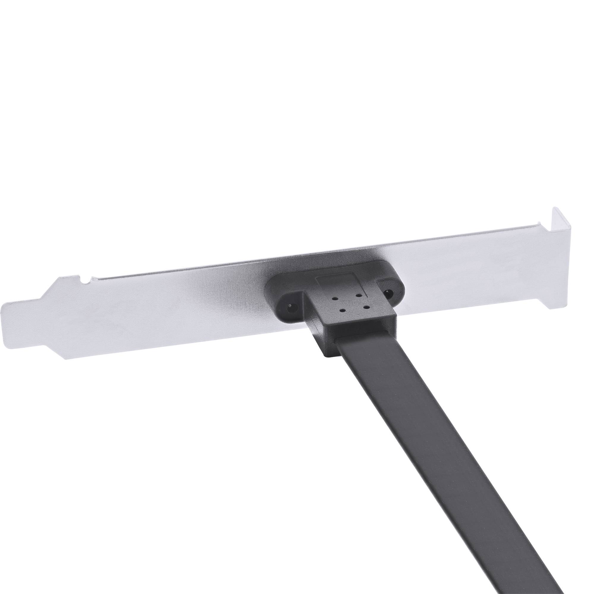 INLINE - PCI Slotblende - USB-C zu USB 3.2 Frontpanel Key-A intern - 0,5m