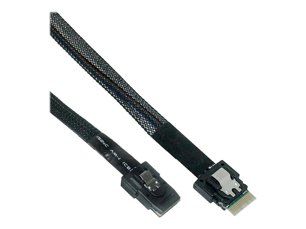INLINE - Slim SAS Kabel - SFF-8654 4i zu Mini SAS SFF-8087 - 12Gb/s - 0,5m