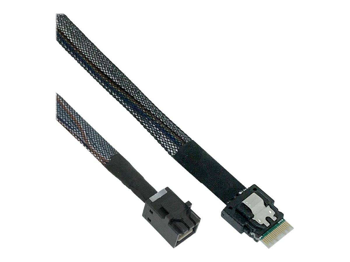 INLINE - Slim SAS Kabel - SFF-8654 4i zu Mini SAS HD SFF-8643 - 24Gb/s - 1m