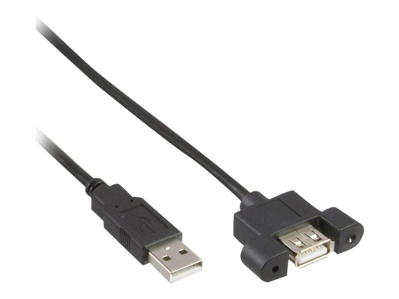 INLINE - 120er Bulk-Pack USB 2.0 Kabel - Stecker A auf Einbaubuchse A - 0,6m