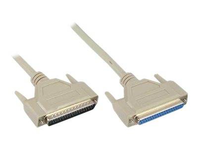 InLine Serielle Verlängerung - 37pol Stecker / Buchse - 1:1 belegt - 2m - zu DB-