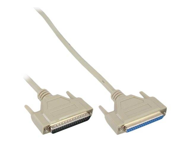 InLine Serielle Verlängerung - 37pol Stecker / Buchse - 1:1 belegt - 3m - 3 m -