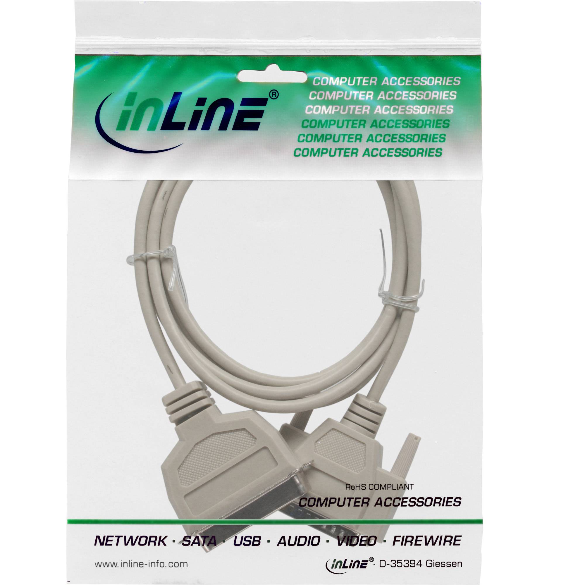 INLINE - Druckerkabel - bi-direktional vergossen - 5m