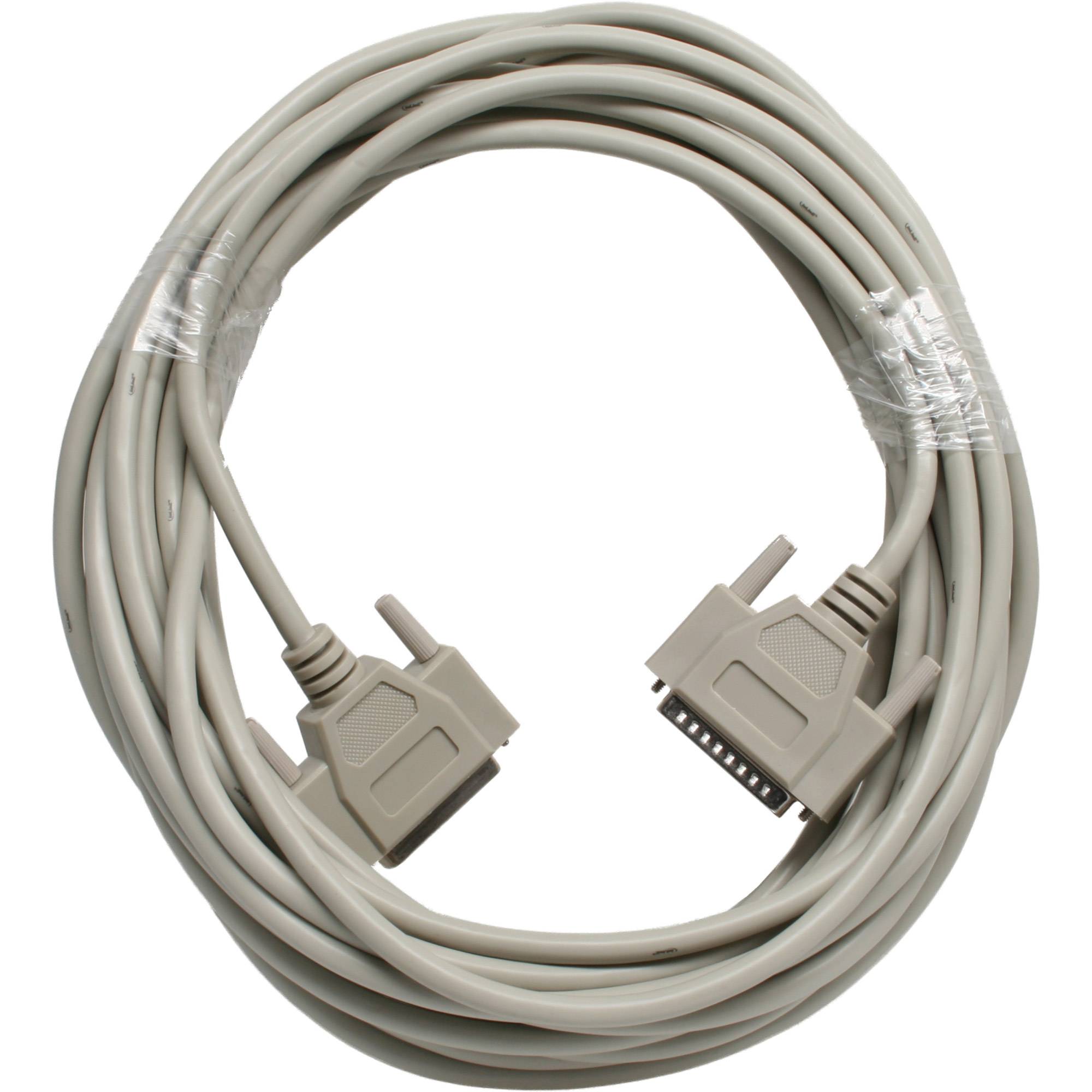 INLINE - Serielle Verlängerung - 25pol Stecker / Buchse - vergossen - 1:1 - 10m