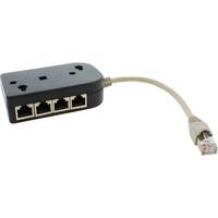 InLine ISDN Verteiler - 8x RJ45 Buchse - 15cm Kabel - mit Endwiderständen - 0,15