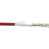 InLine Patchkabel Cat.5e - rot - SF/UTP - AWG26 - PVC - 100m - Rot