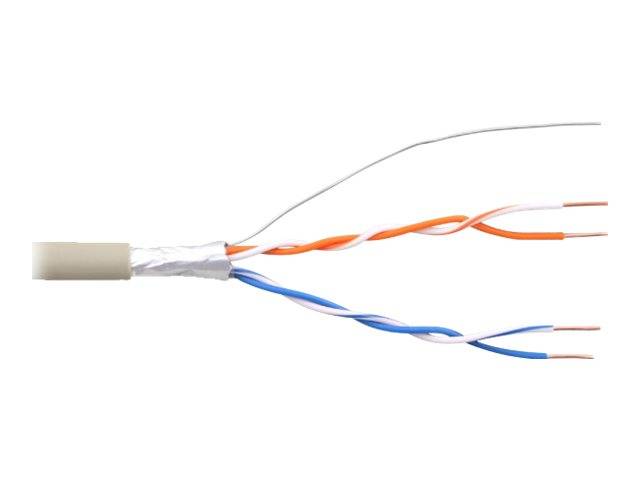INLINE - Telefon-Kabel 4-adrig - 2x2x0,6mm - zum Verlegen - 100m Rolle