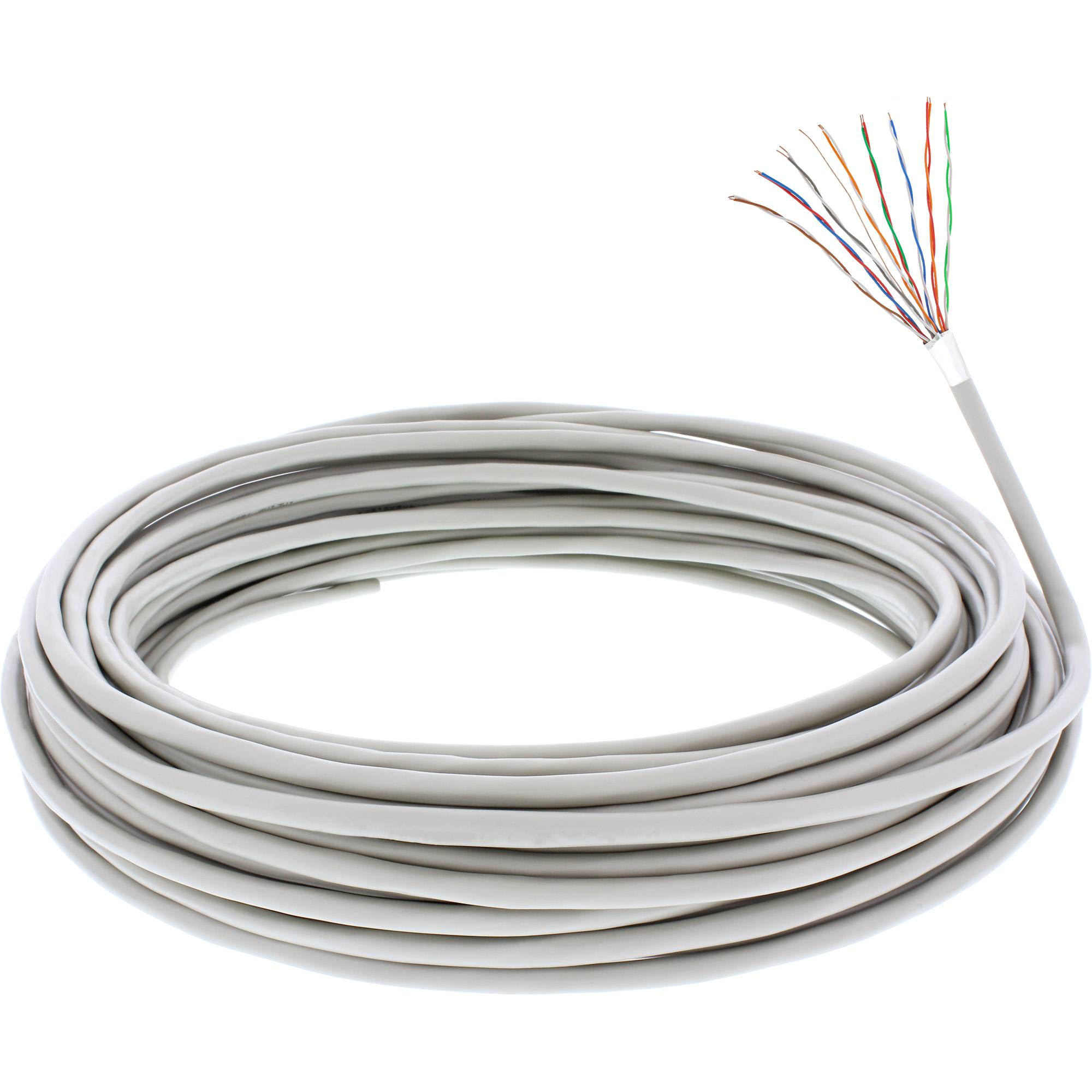 INLINE - Telefon-Kabel 16-adrig - 8x2x0,6mm - zum Verlegen - 25m Ring