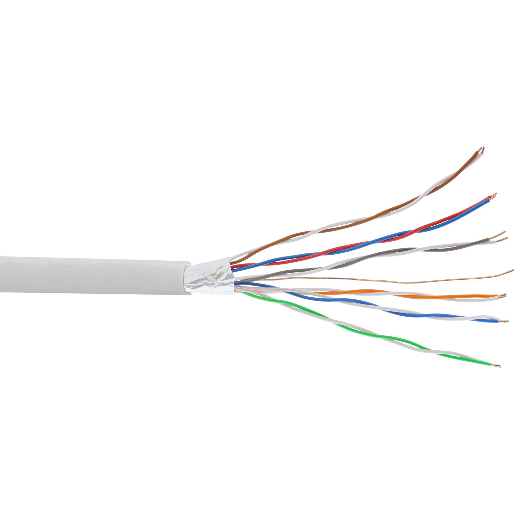 INLINE - Telefon-Kabel 12-adrig - 6x2x0,6mm - zum Verlegen - 100m Rolle
