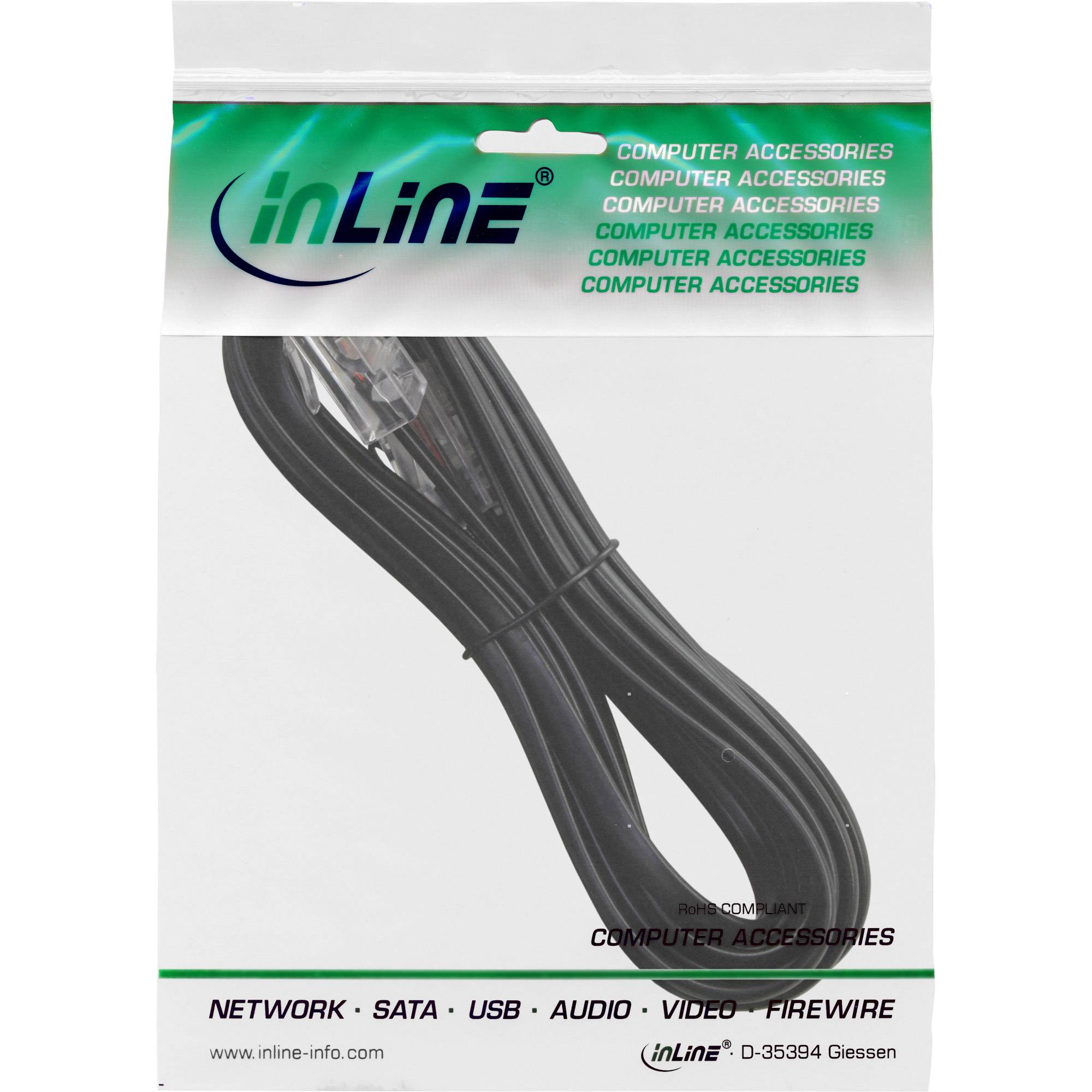INLINE - ISDN Anschlusskabel - RJ45 Stecker / Stecker (8P4C) - 5m