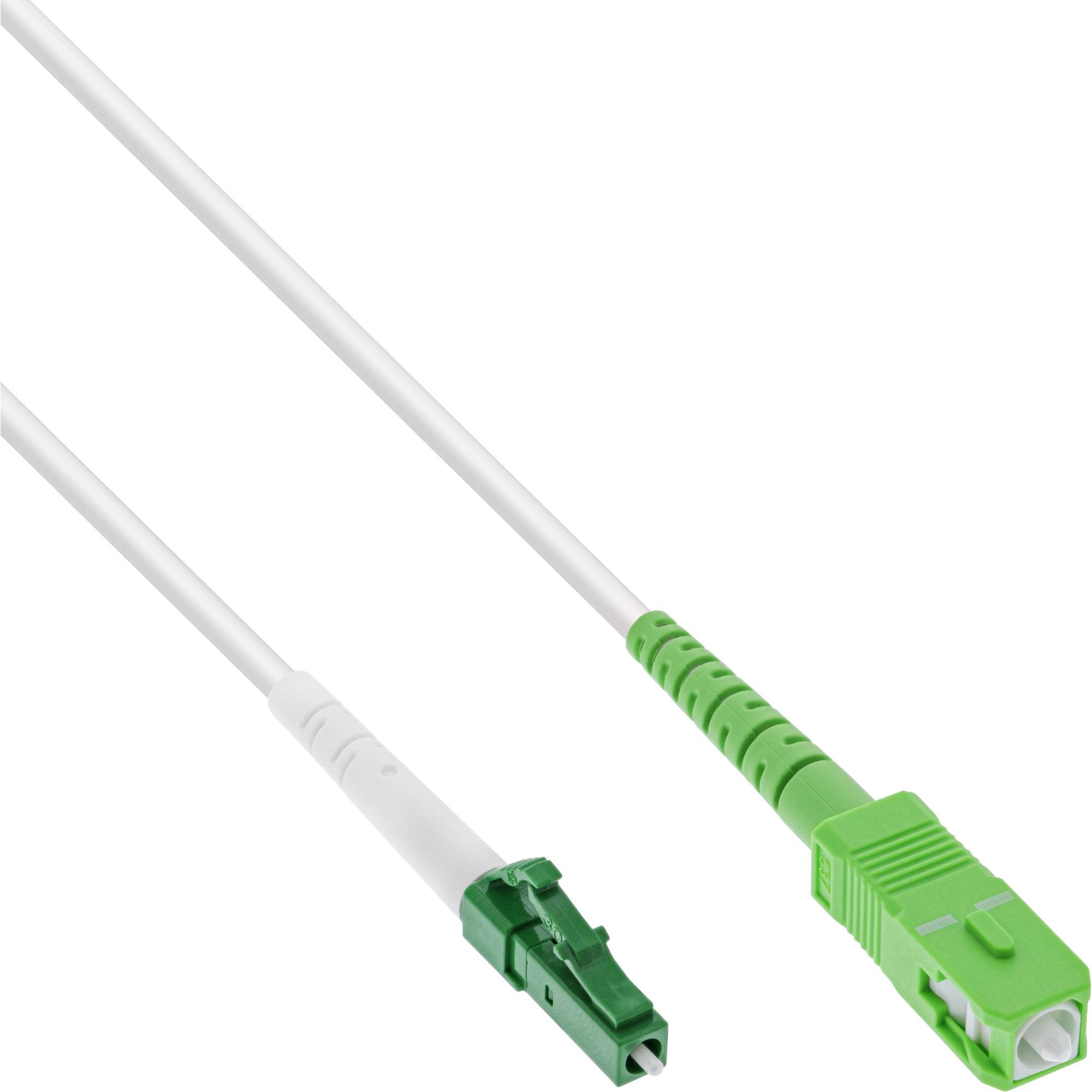 INLINE - LWL Simplex Kabel - FTTH - LC/APC 8° zu SC/APC 8° - 9/125µm - OS2 - 40m
