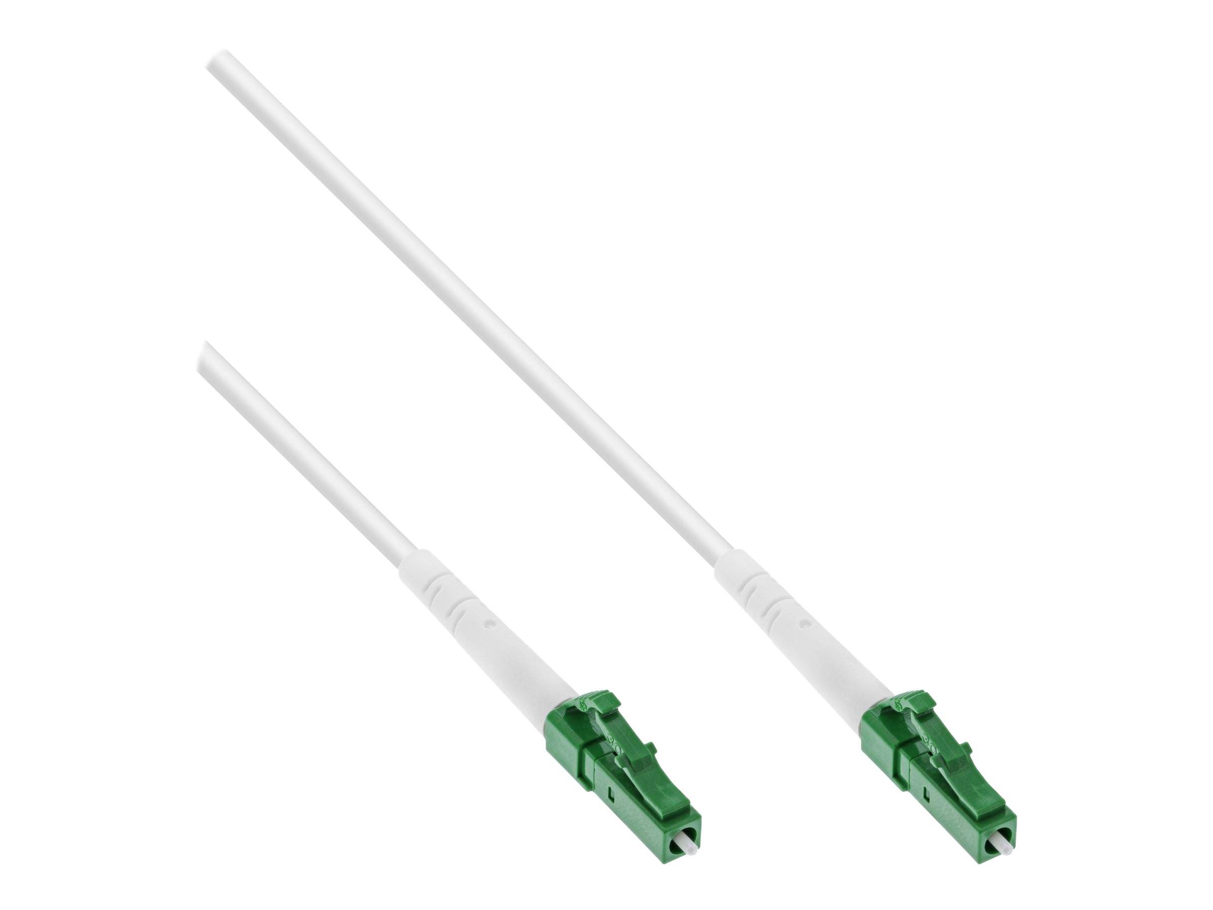 INLINE - LWL Simplex Kabel - FTTH - LC/APC 8° zu LC/APC 8° - 9/125µm - OS2 - 40m