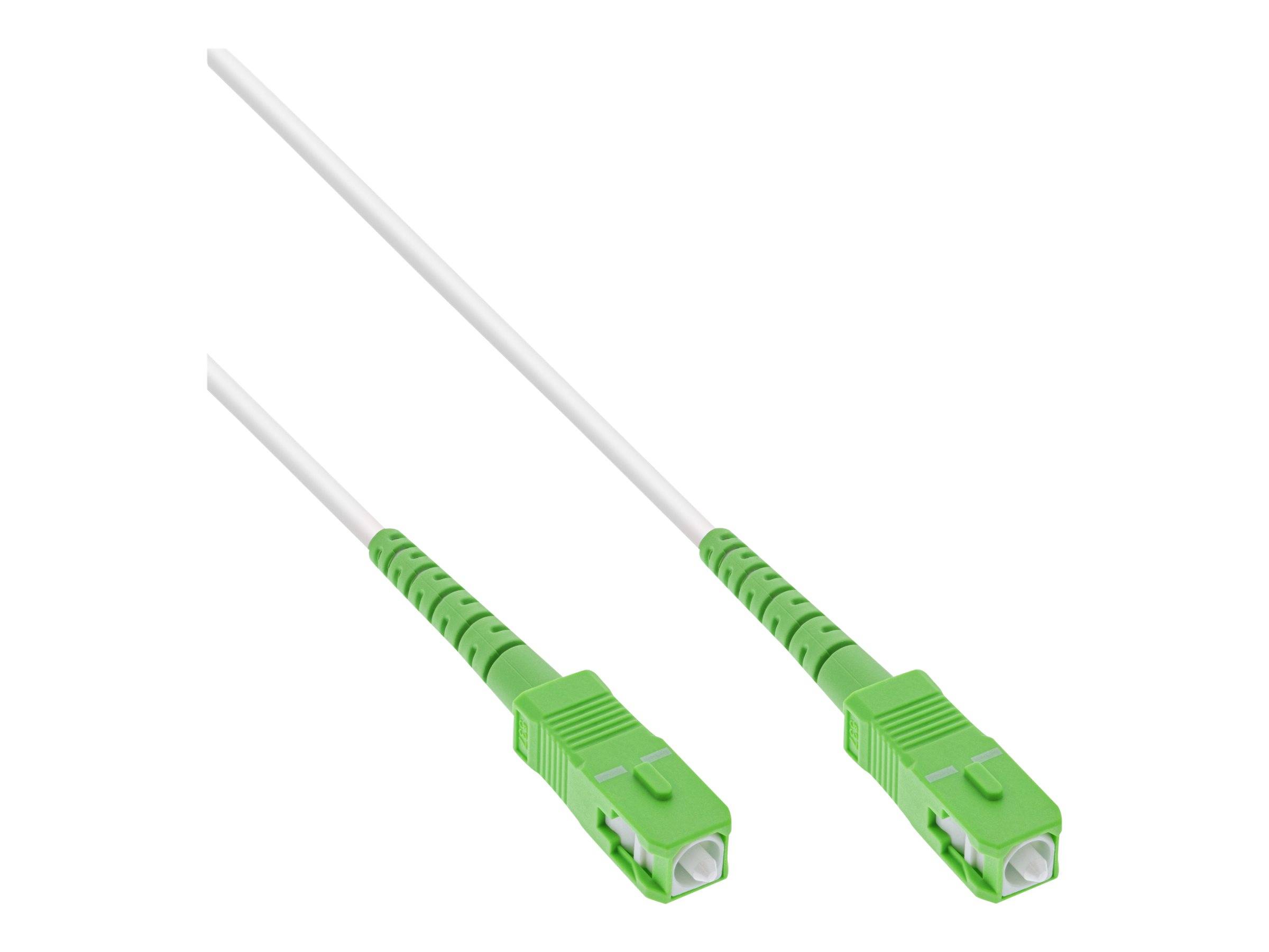 INLINE - LWL Simplex Kabel - FTTH - SC/APC 8° zu SC/APC 8° - 9/125µm - OS2 - 25m