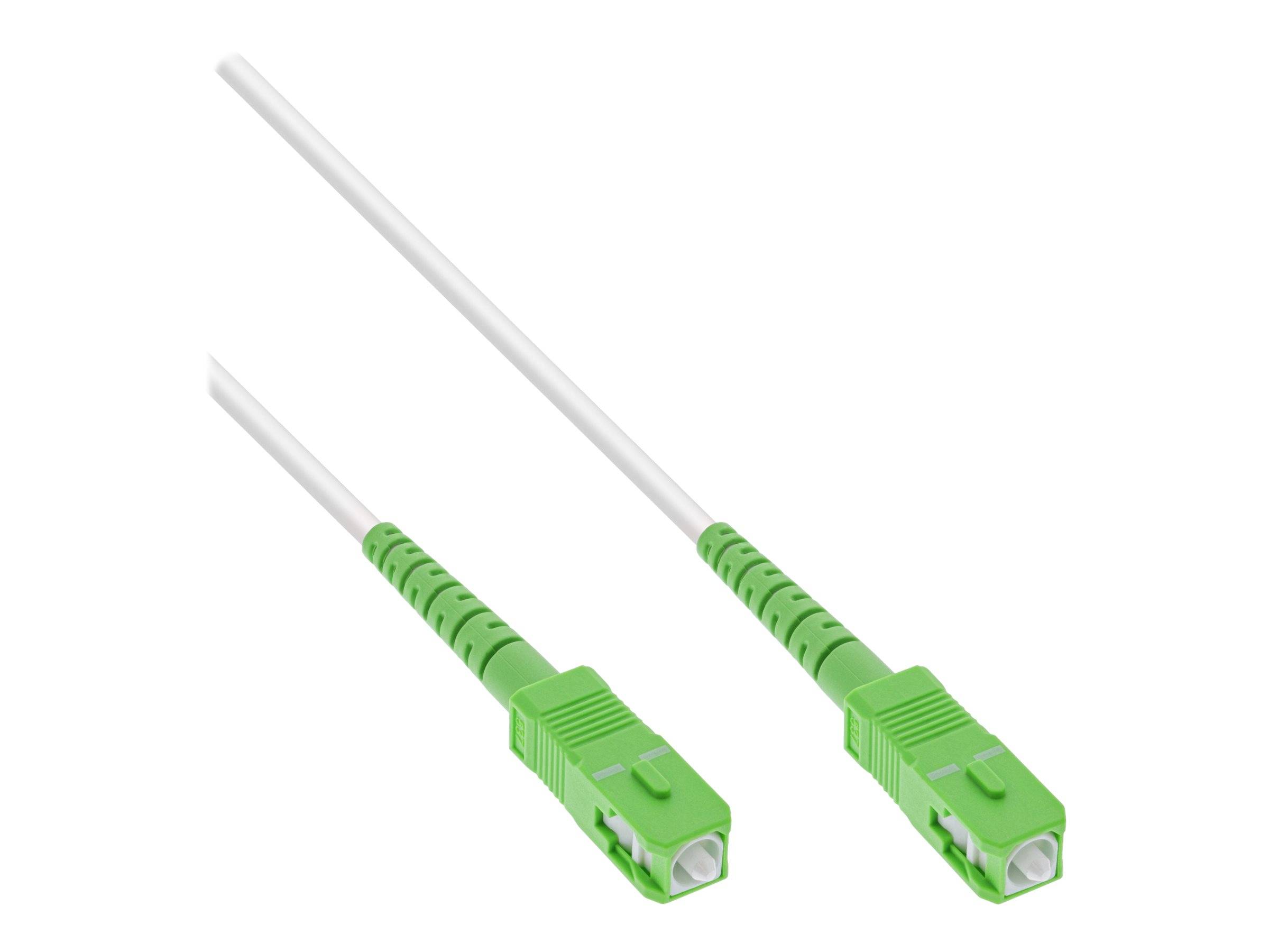 INLINE - LWL Simplex Kabel - FTTH - SC/APC 8° zu SC/APC 8° - 9/125µm - OS2 - 50m