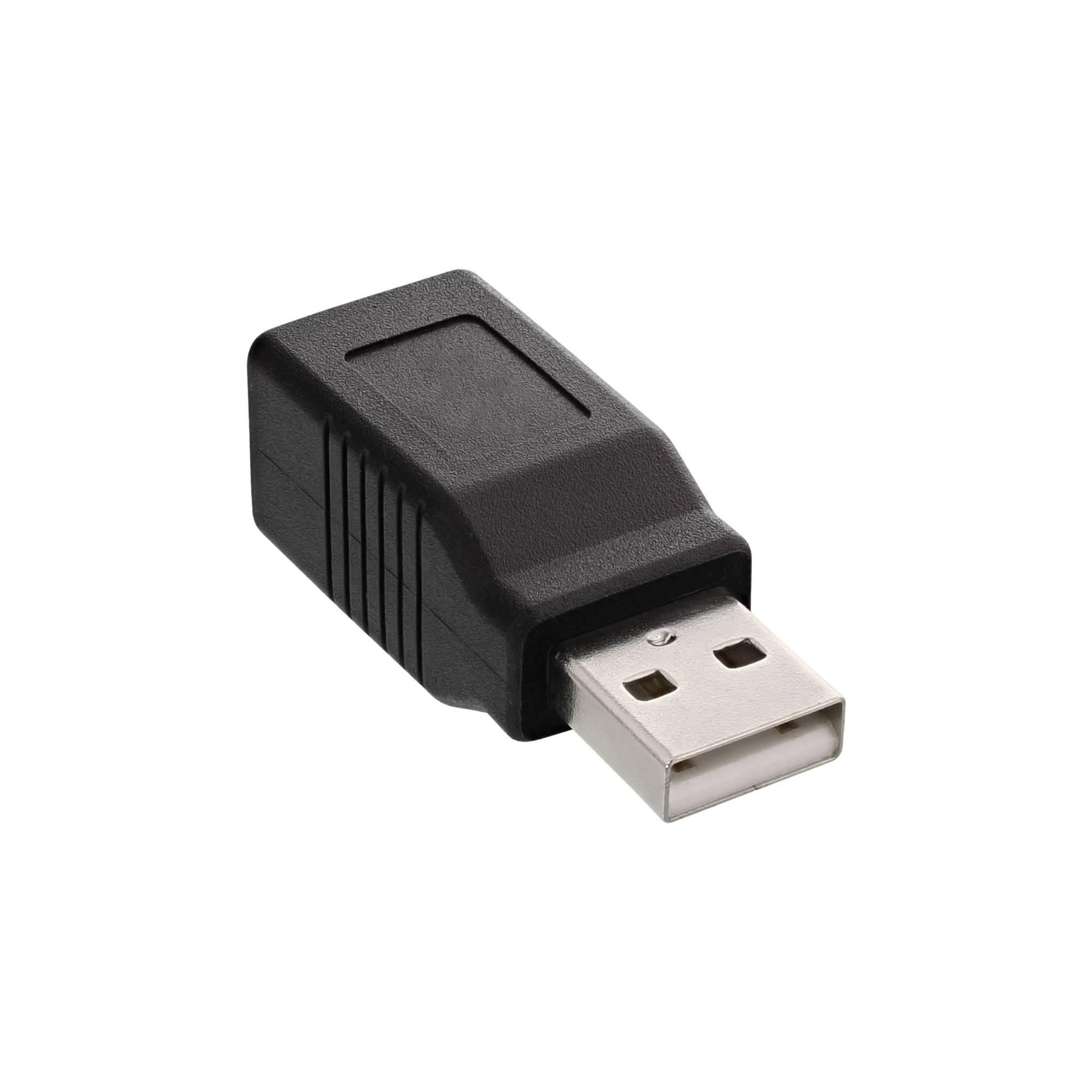 INLINE - USB 2.0 Adapter - Stecker A auf Buchse B