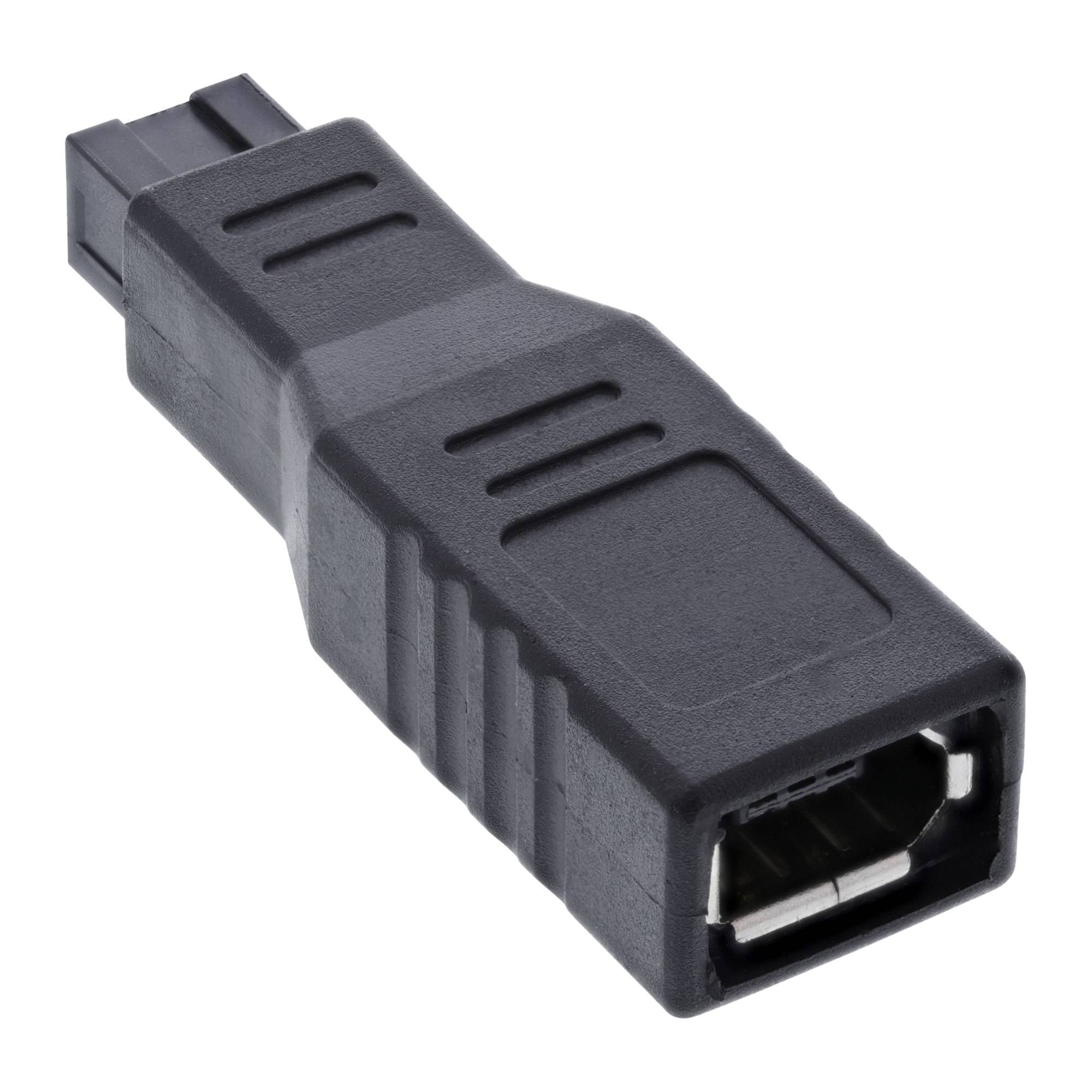 InLine FireWire Adapter - 6pol Buchse/9pol Stecker - zu FireWire 800 (W)