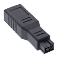 InLine FireWire Adapter - 6pol Buchse/9pol Stecker - zu FireWire 800 (W)