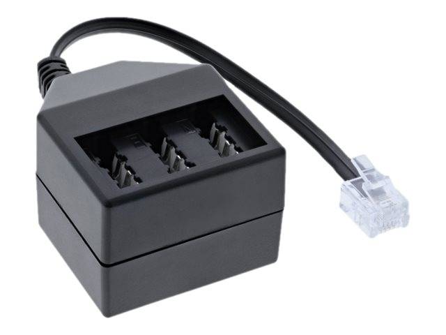 INLINE - TAE Adapterkabel - RJ11 (6P4C) Stecker auf TAE NFN Buchse