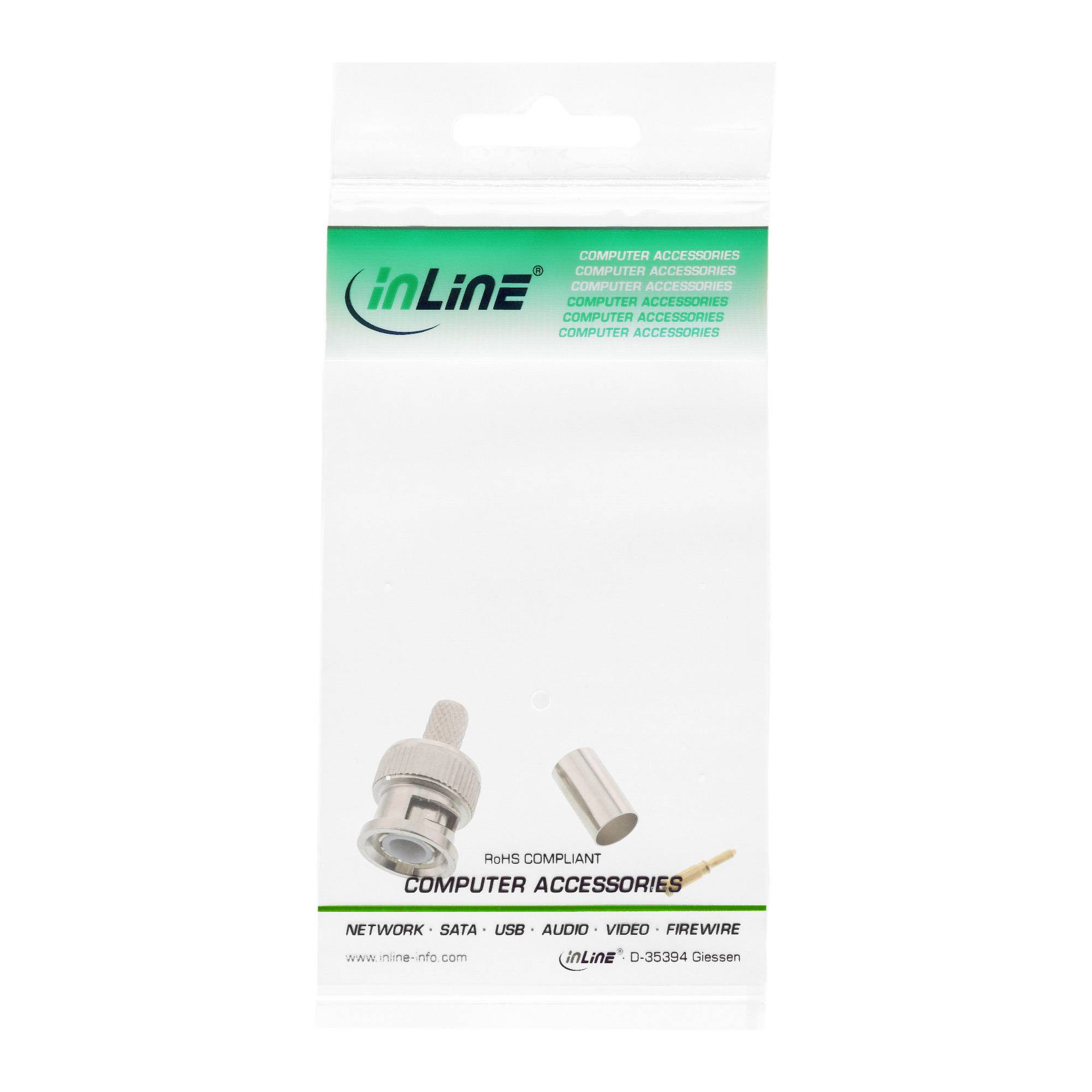 INLINE - BNC Crimpstecker - RG59 - für Video-Kabel