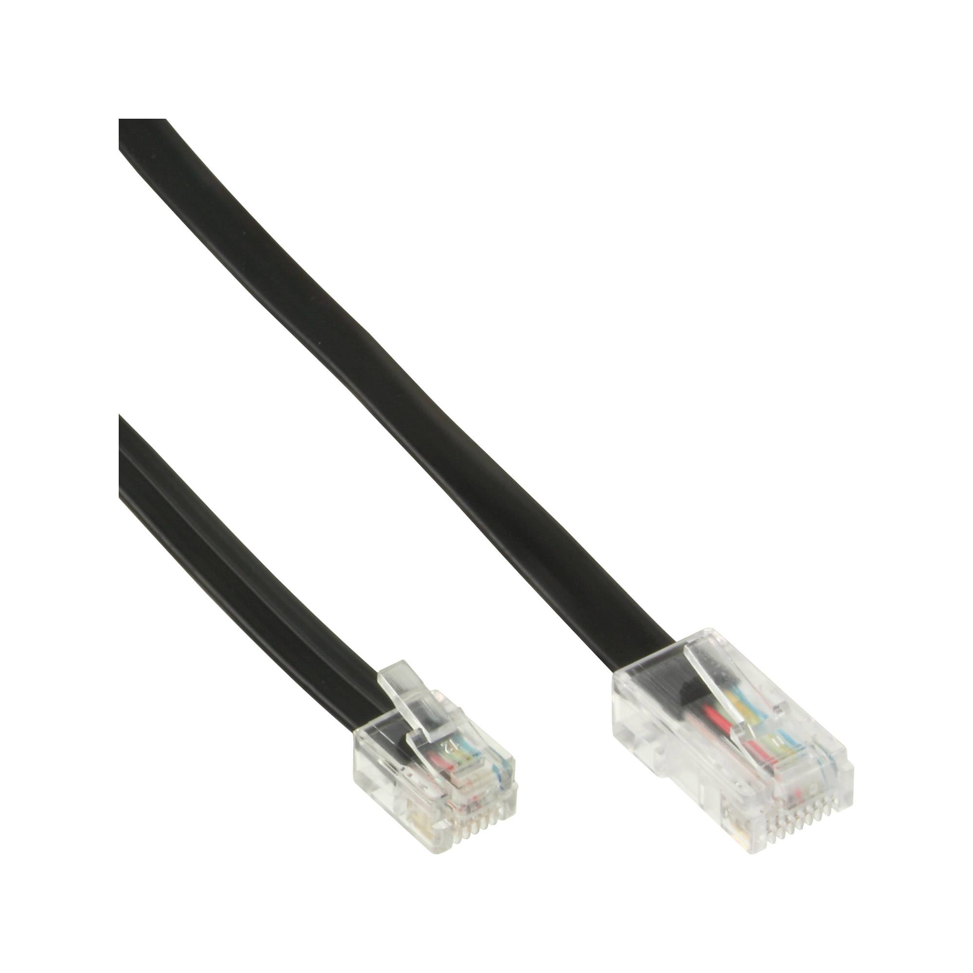 INLINE - Modularkabel - RJ45 zu RJ12 Stecker / Stecker - 6-adrig - 10m