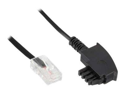 INLINE - TAE-F Kabel für DSL-Router - TAE-F Stecker an RJ45 8P2C - 25m