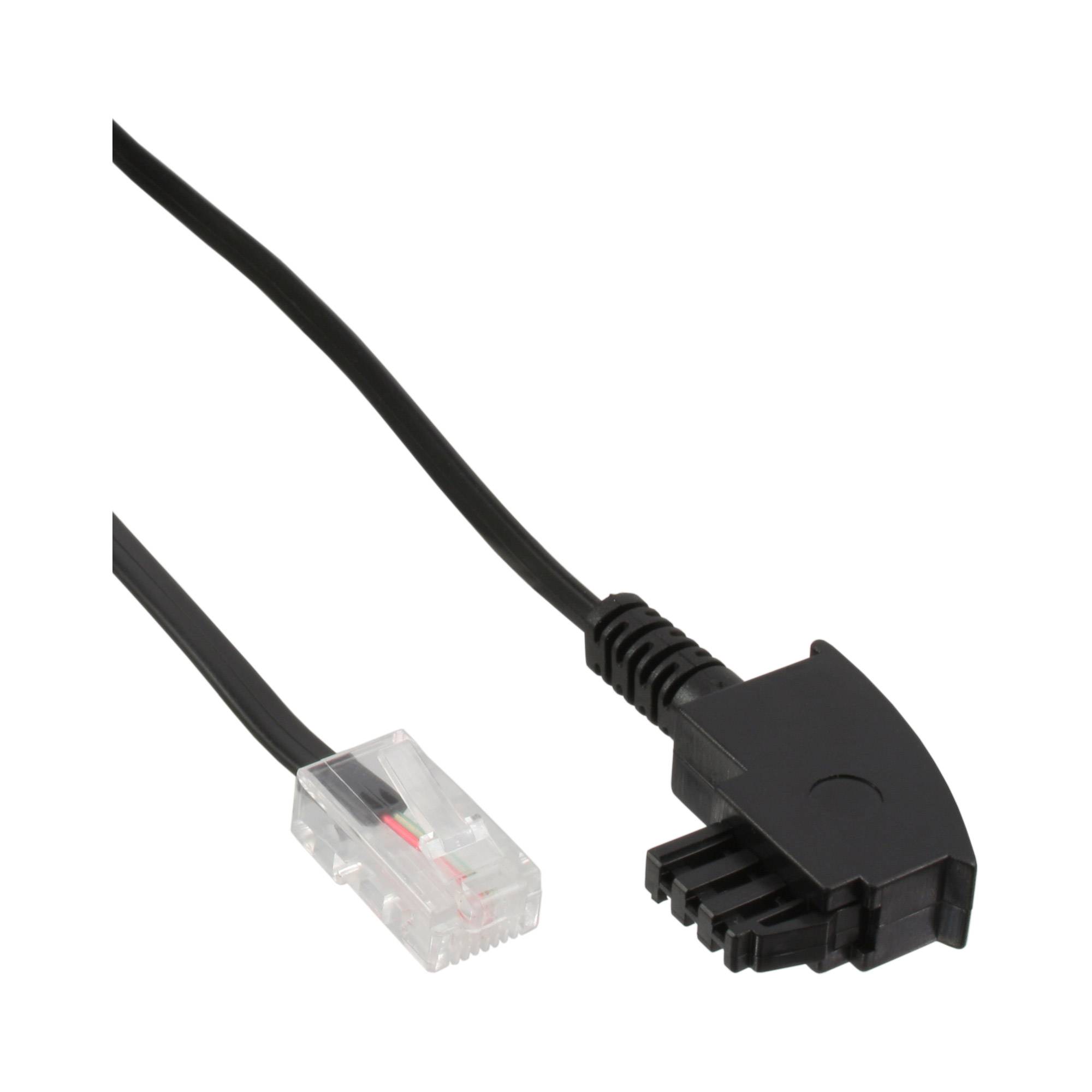 INLINE - TAE-F Kabel für DSL-Router - TAE-F Stecker an RJ45 8P2C - 25m