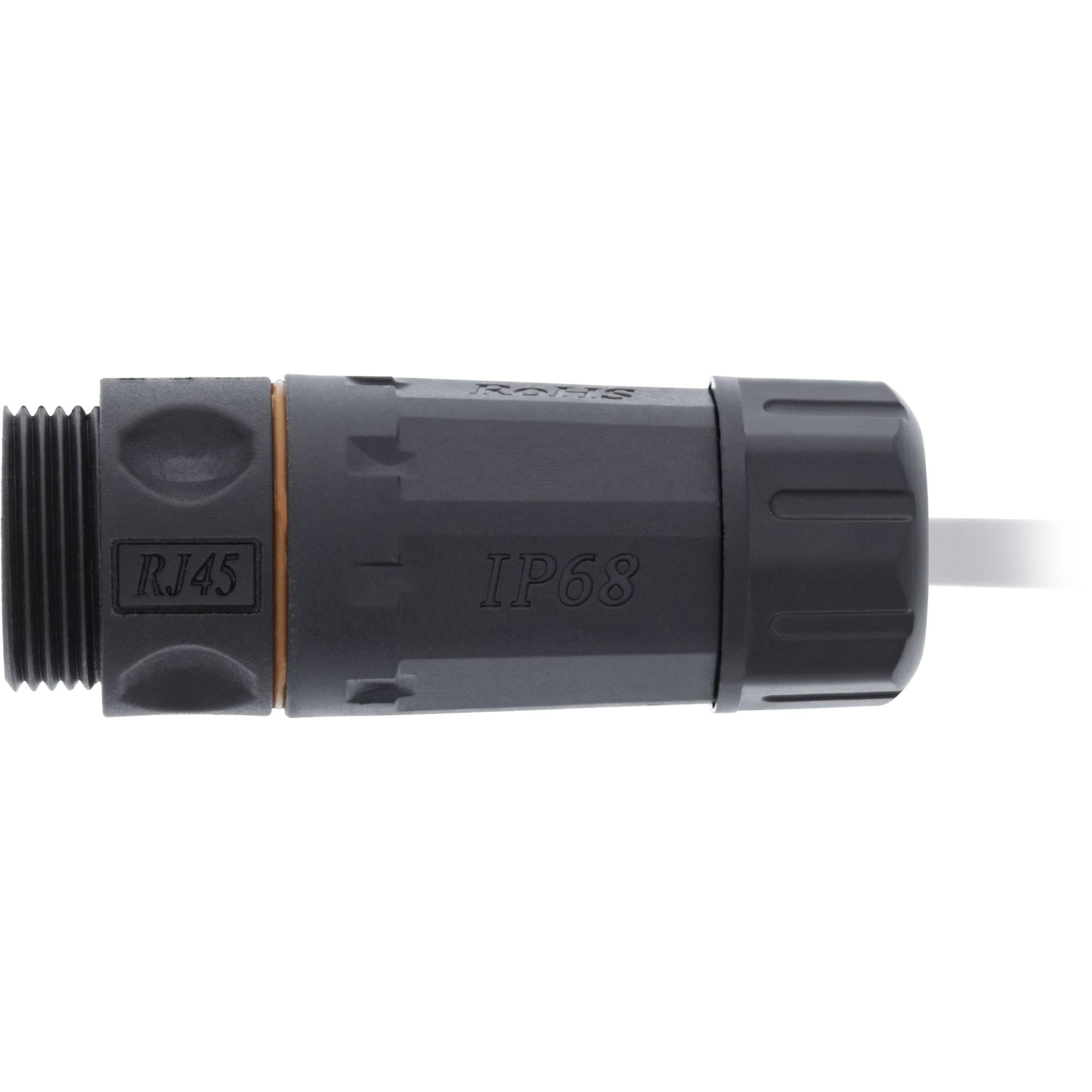 INLINE - Patchkabelkupplung Cat.6A - wasserdicht IP68 - 2x RJ45 Buchse - geschirmt