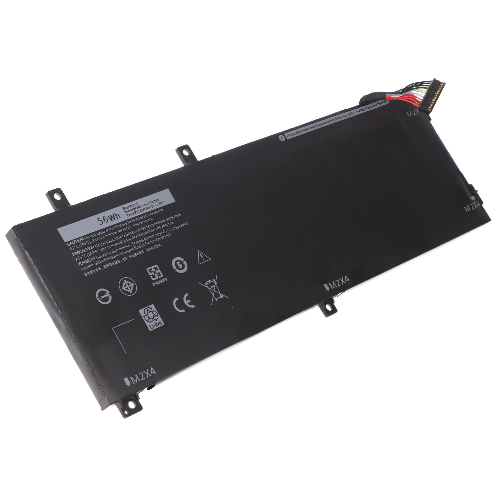 Akku passend für Dell XPS 15 (9550), Li-Polymer, 11,4V, 4910mAh, 56Wh