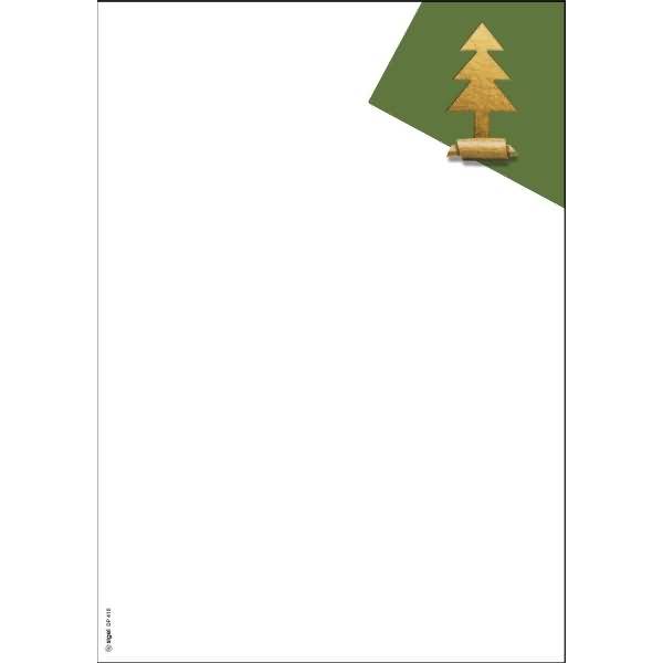 Weihnachtspapier-Set A4 90g 25 Blatt Cut-out style (gold)