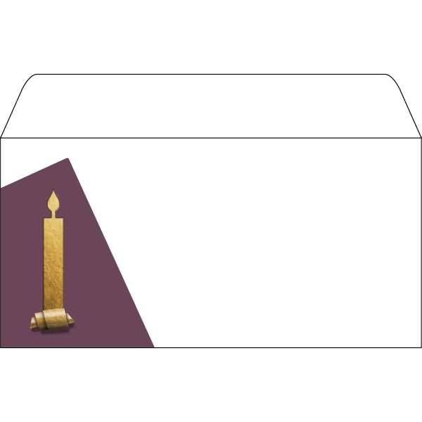 Weihnachtsumschlag-Set DIN lang 90g 25 Stück Cut-out style (gold)