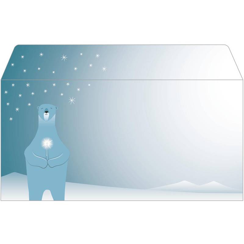 sigel Weihnachts-Motiv-Umschlag "Polar Bear...", DIN lang