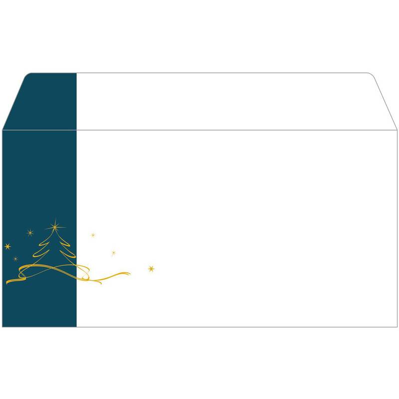 sigel Weihnachts-Motiv-Umschlag "Christmas tree petrol, DIN