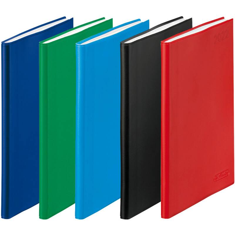 herlitz Taschenkalender Folie 2025, A6, farbig sortiert