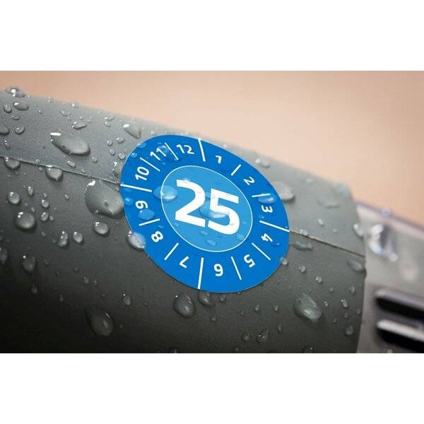 Prüfplaketten 2025 20mm VE=120 Etiketten blau