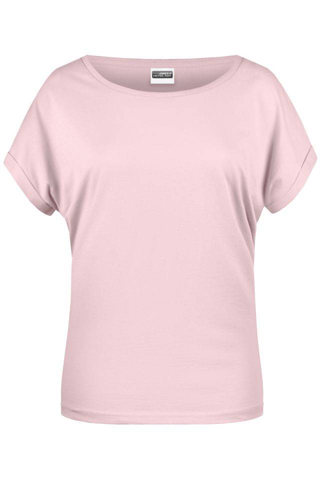Ladies' Casual-T Damen T-Shirt in legerem Stil pink, Gr. S