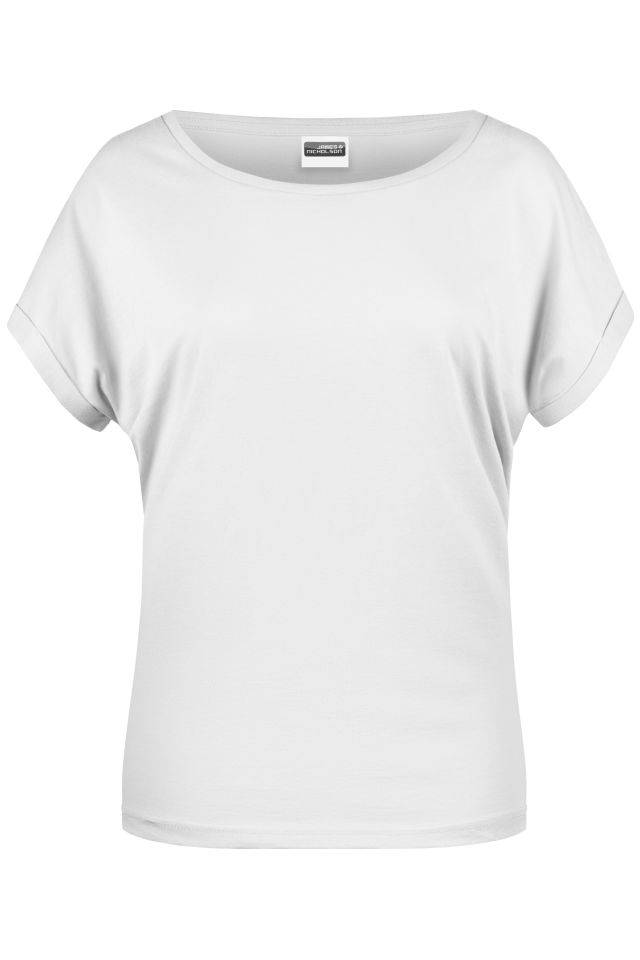Ladies' Casual-T Damen T-Shirt in legerem Stil weiß, Gr. L