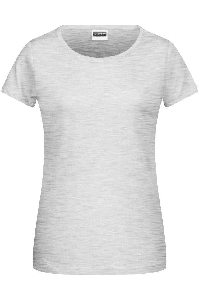 Ladies' Basic-T Damen T-Shirt in klassischer Form grau, Gr. XL