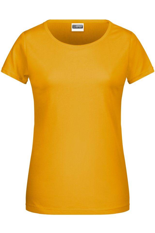 Ladies' Basic-T Damen T-Shirt in klassischer Form gelb, Gr. XS